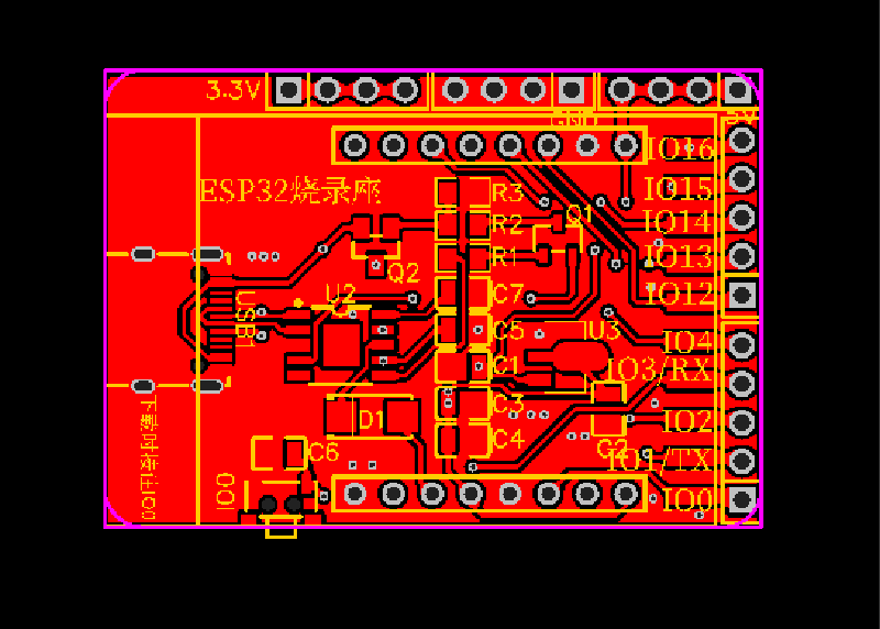 ESP32-CAM底座PCB